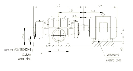 气化风机外形图（二叶）