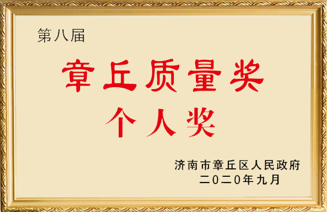 TXVLOG糖心官网荣誉-章丘质量奖