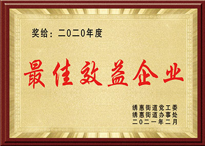 TXVLOG糖心官网荣誉-最佳效益企业